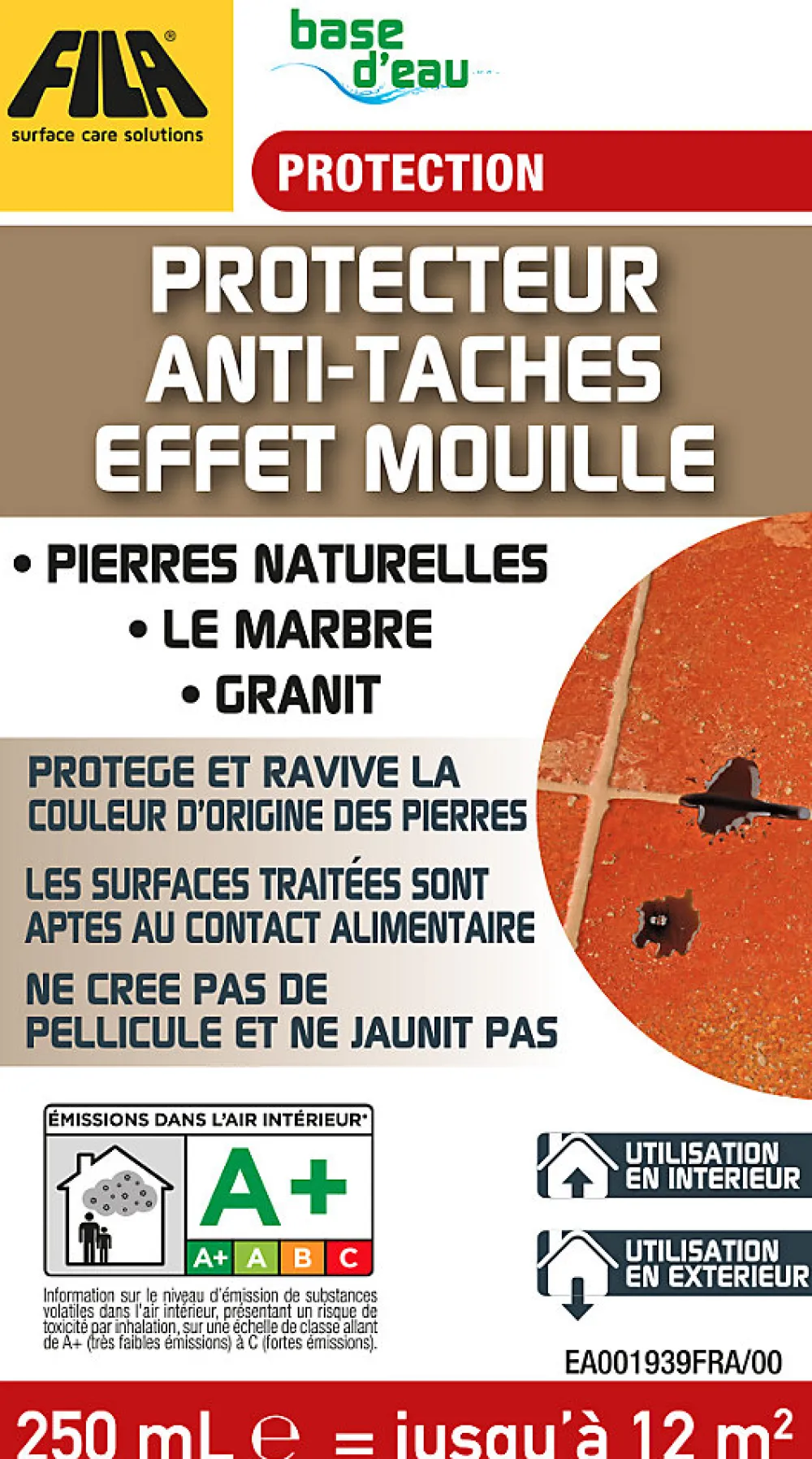 Protecteur anti-taches effet mouillé 250mL>Fila