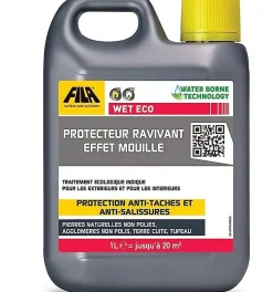 Fila Protecteur carrelage effet mouillé à base d'eau WET ECO - Bidon 1L* Nettoyant Et Entretien Pour Sol