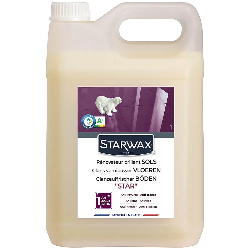 Starwax Protecteur sol carrelés Star Grand brillant longue durée 5 L* Nettoyant Et Entretien Pour Sol