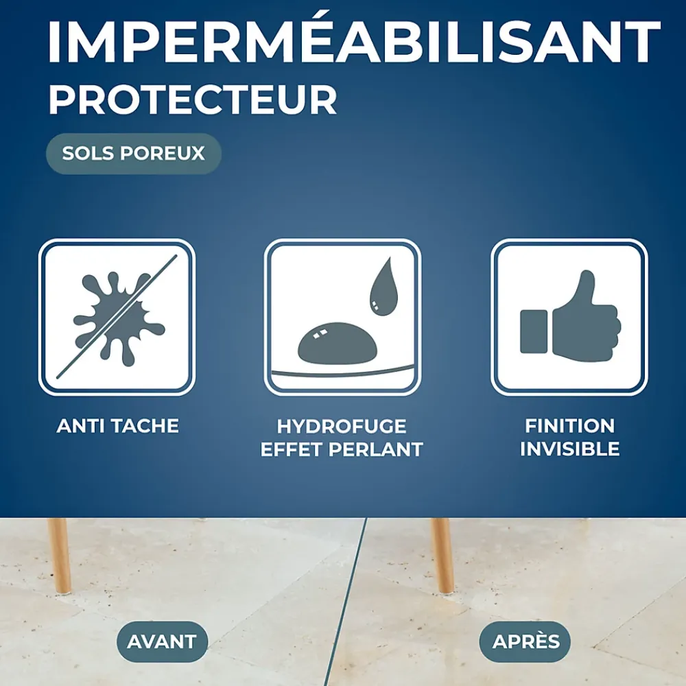 Starwax Protection anti-taches invisible marbre et pierres naturelles 1L* Nettoyant Et Entretien Pour Sol