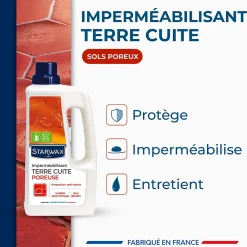 Starwax Protection anti-taches tomettes et terres cuites 1L* Nettoyant Et Entretien Pour Sol