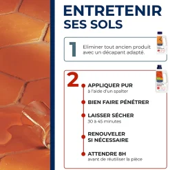 Starwax Protection anti-taches tomettes et terres cuites 1L* Nettoyant Et Entretien Pour Sol