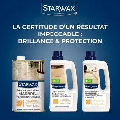 Starwax Protection entretien marbres 1L* Nettoyant Et Entretien Pour Sol