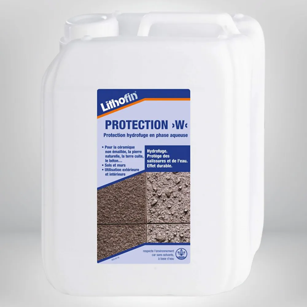 Protection W - Imprégnation hydrofuge pour les pierres naturelles - - 5 L>Lithofin Online