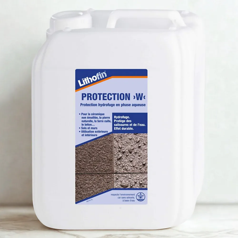 Protection W - Imprégnation hydrofuge pour les pierres naturelles - - 5 L>Lithofin Online