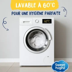 Protège matelas - Alèse Imperméable et Anti Acariens - Bouclette Éponge Coton- Silencieux et Respirant><noscript><img width=