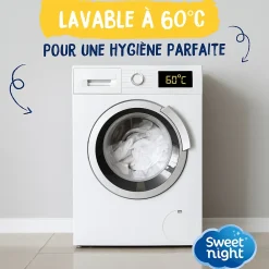 Sweetnight Protège matelas - Alèse Imperméable et Anti Acariens - Bouclette Éponge Coton - Silencieux et Respirant* Protège Matelas