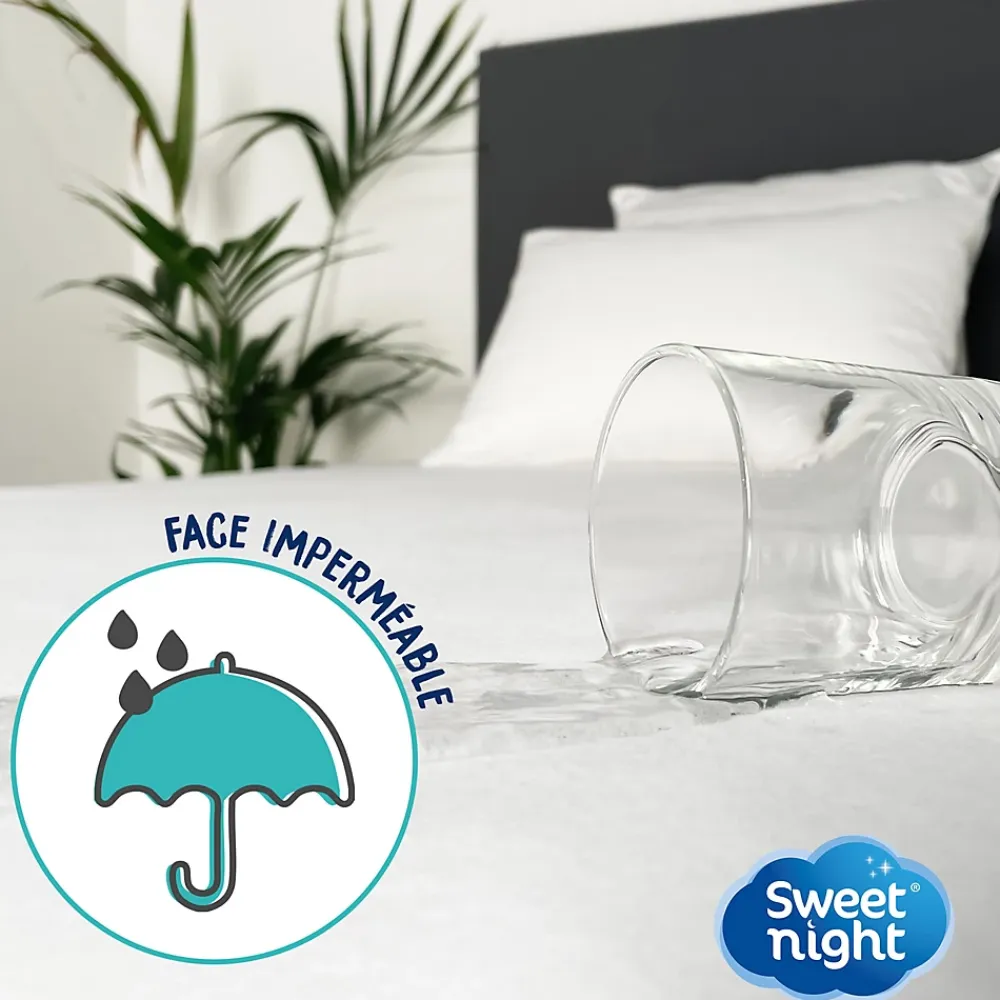 Sweetnight Protège matelas - Alèse Imperméable et Micro Respirante - Souple et Silencieux - Lavable à 90 degrés* Protège Matelas
