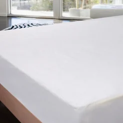 Protège matelas absorbant Songe en coton 180x200 cm><noscript><img width=