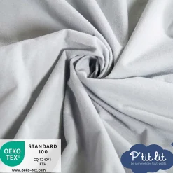 P’Tit Lit Protège Matelas Bébé 2 en 1 - Alèse + Drap Housse - 100% Coton - Imperméable et Respirant - Silencieux - Oeko Tex - Gris* Protège Matelas
