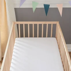 Protège Matelas Bébé 2 en 1 - Drap housse + Alèse Imperméable - Jersey 100% Coton - Souple et Silencieux><noscript><img width=