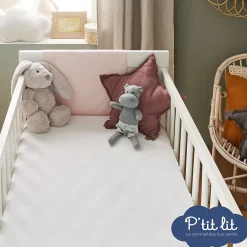 P’Tit Lit Protège Matelas Bébé Anti Acariens - Alèse Imperméable - Bouclette 100% coton - Silencieux et Absorbant - Oeko Tex* Protège Matelas