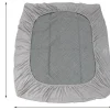 Protège Matelas Housse de Lit Douce en Polyester Cristal Poche Profonde Dessous Antidérapant 140 X 200 CM Gris>Giantex Online