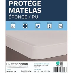 Protège matelas imperméable, absorbant et anti-acariens 90 x 190 cm>Univers Décor Best