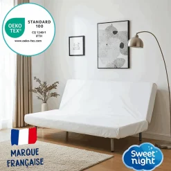 Protège matelas pour Clic Clac - Alèse Imperméable - Souple et Silencieux - Lavable à 90 degrés><noscript><img data-lazyloaded=