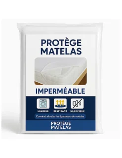 By Sommiflex. Protège Matelas 140x200 Imperméable Lavable, Respirant et Silencieux Convient* Protège Matelas