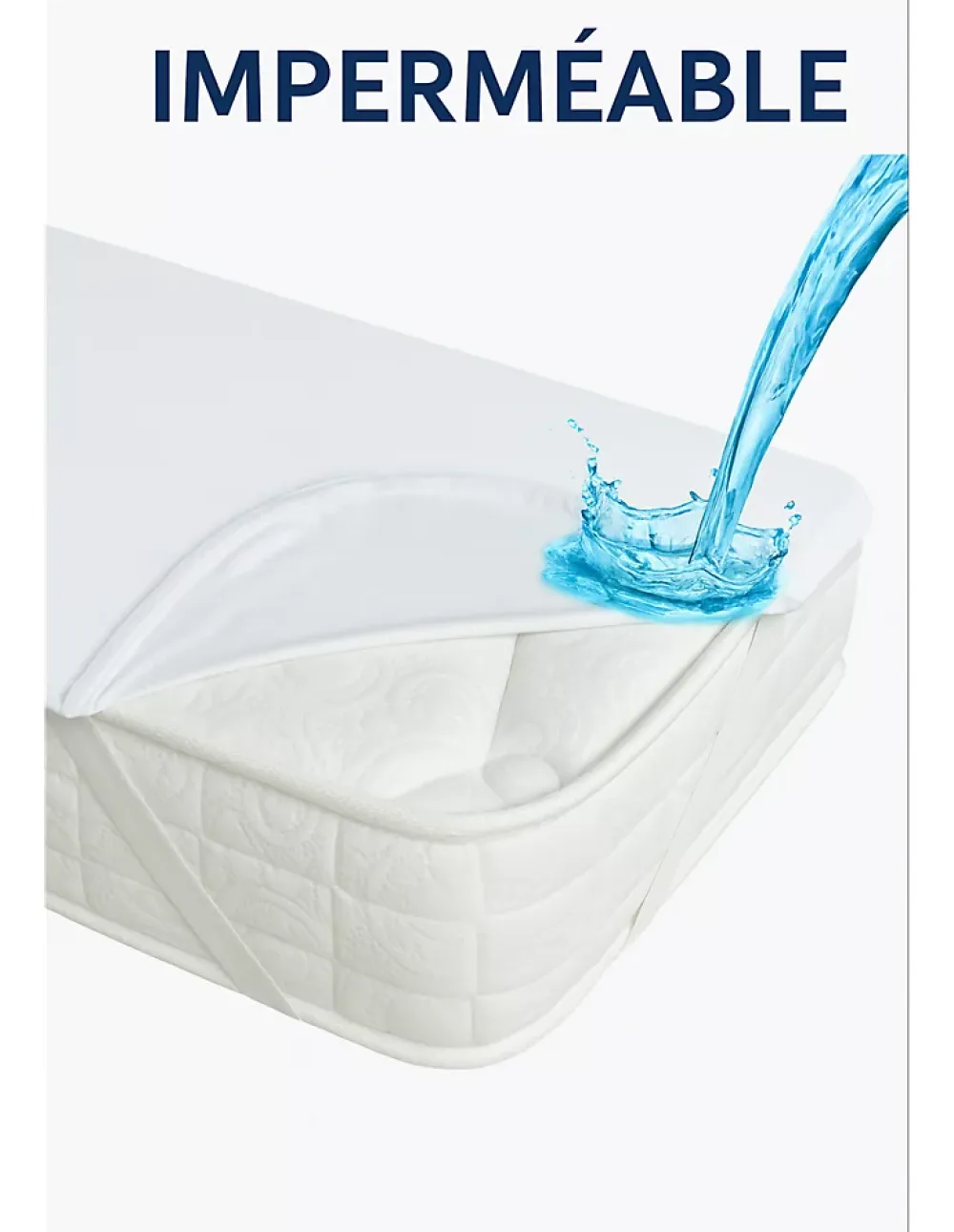 By Sommiflex. Protège Matelas 140x200 Imperméable Lavable, Respirant et Silencieux Convient* Protège Matelas