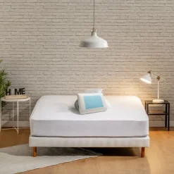Bleu Calin Protège matelas 90x190cm LAVABLE À 95 C* Protège Matelas