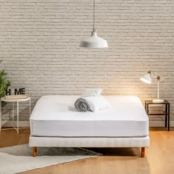 Bleu Calin Protège matelas 90x190cm Molleton ANTI-ACARIENS* Protège Matelas