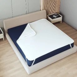 The White Stone Protège-Matelas Imperméable 80x190 cm avec Élastiques* Protège Matelas