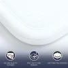 The White Stone Protège-Matelas Imperméable 80x190 cm avec Élastiques* Protège Matelas