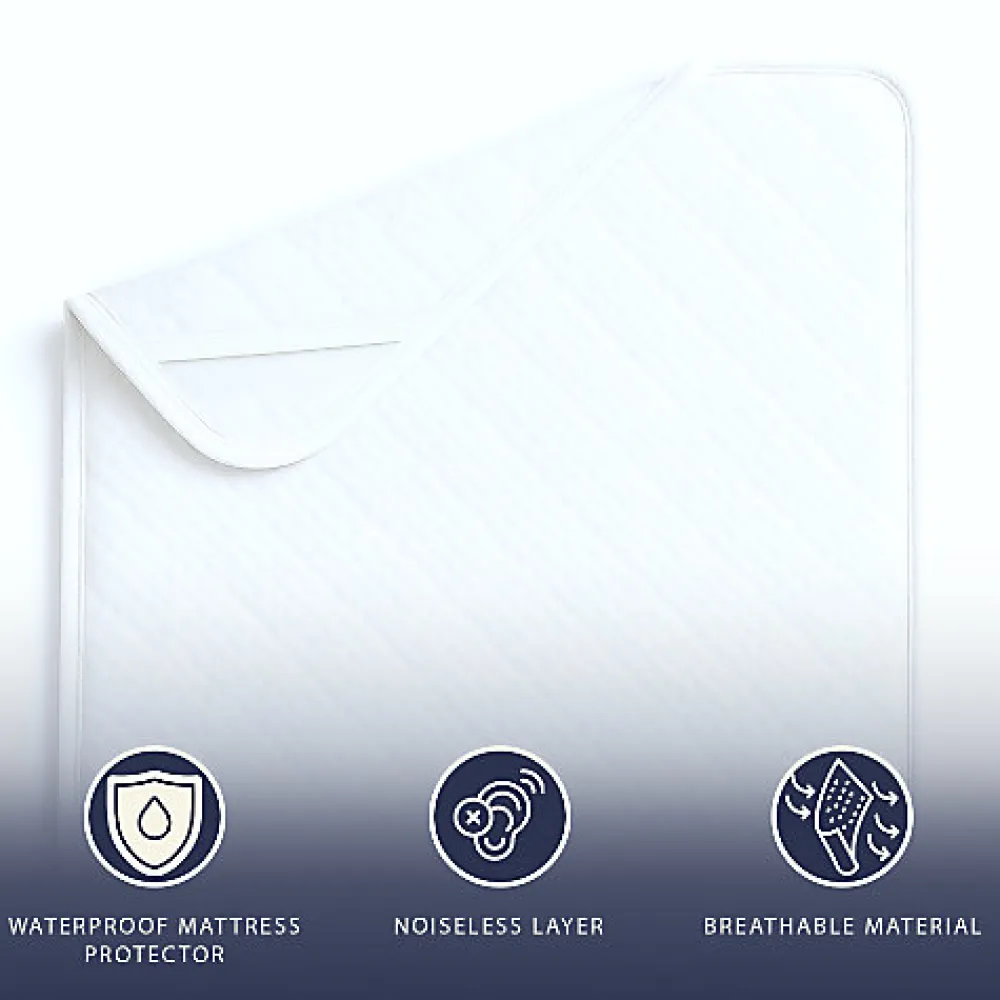 Protège-Matelas Imperméable 80x190 cm avec Élastiques>The White Stone New