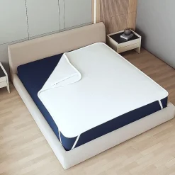 The White Stone Protège-Matelas Imperméable 80x190 cm avec Élastiques* Protège Matelas