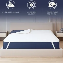 The White Stone Protège-Matelas Imperméable 80x190 cm avec Élastiques* Protège Matelas