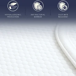 The White Stone Protège-Matelas Imperméable 80x190 cm avec Élastiques* Protège Matelas
