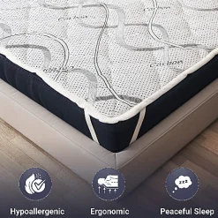 The White Stone Protège-matelas 80x190 cm avec élastiques* Protège Matelas