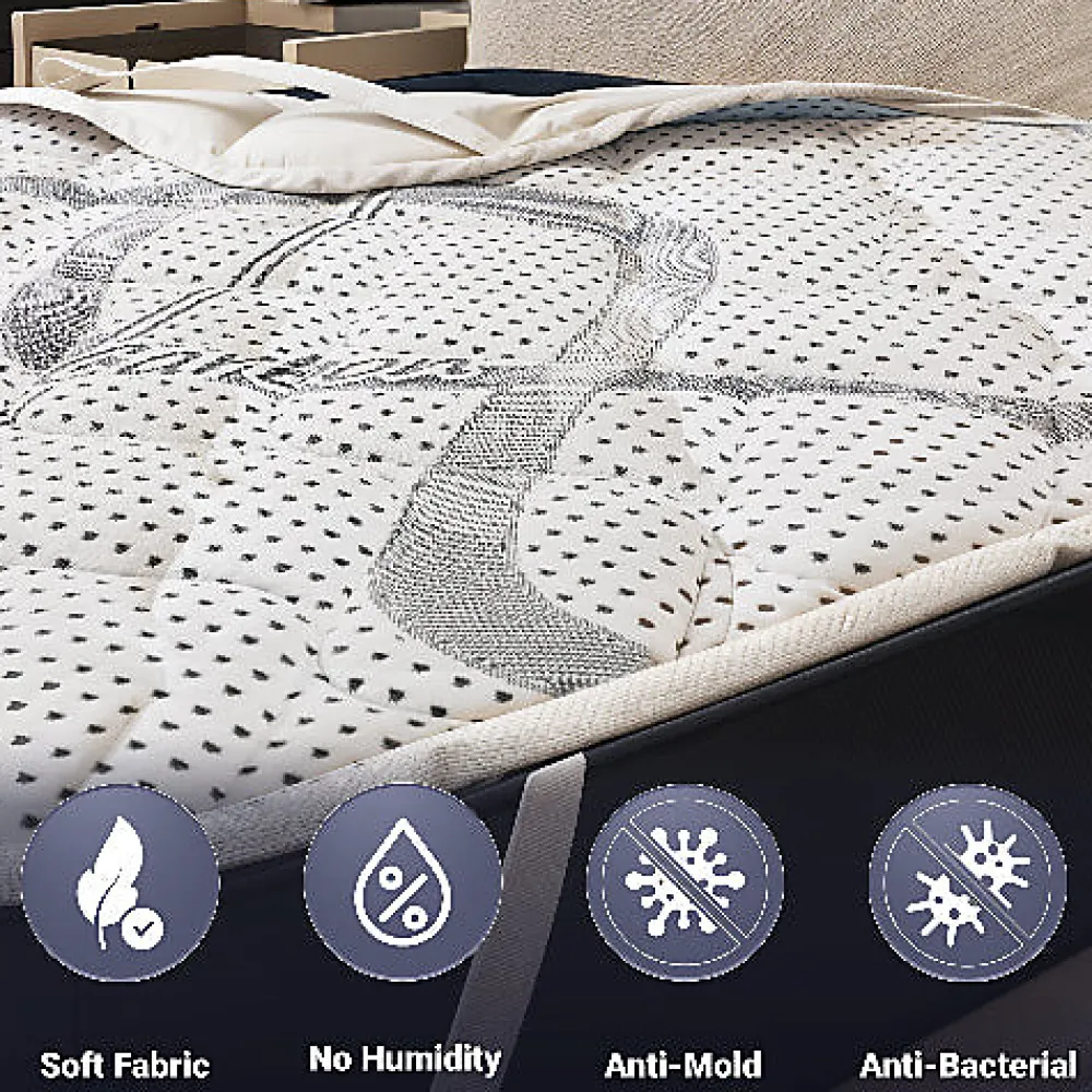 Protège-matelas 80x190 cm avec élastiques>The White Stone Online