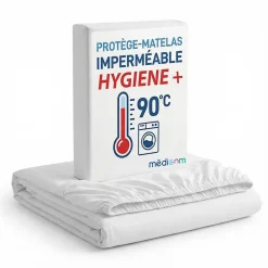 Sweetnight Protège-matelas 160x200 cm Imperméable - Forme Drap Housse - Lavable à 90C - Oeko-Tex* Protège Matelas
