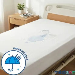 Sweetnight Protège-matelas 140x190 cm Imperméable - Forme Drap Housse - Lavable à 90C - Oeko-Tex* Protège Matelas