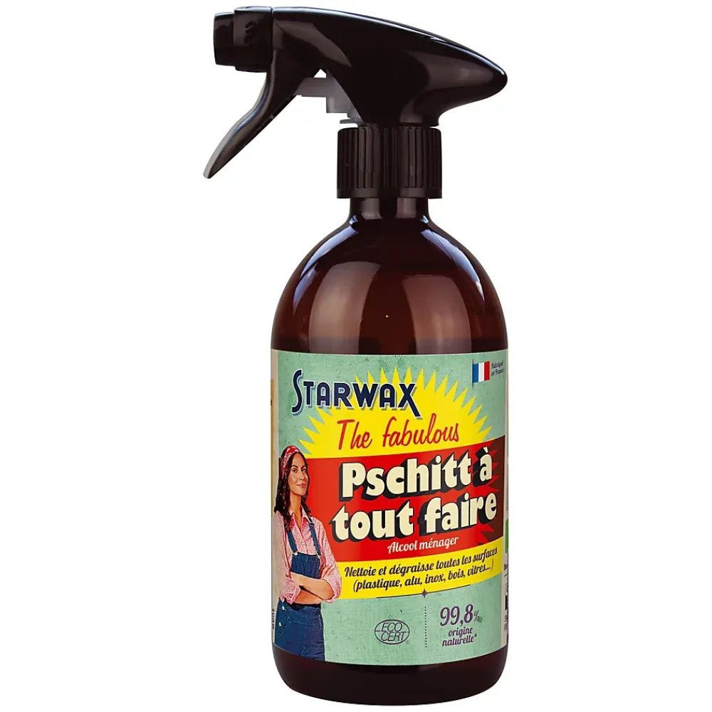 Starwax Pschitt à tout faire nettoyant multi-usages à l'alcool ménager The fabulous 1L* Produit Multi-Usages