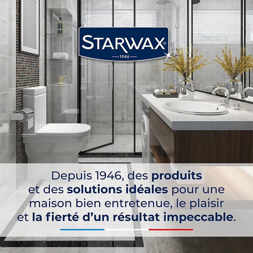 Starwax Raclette de douche coloris bleu/gris largeur 230 mm* Serpillère