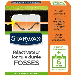 Réactivateur biologique fosses septiques 500g>Starwax Discount