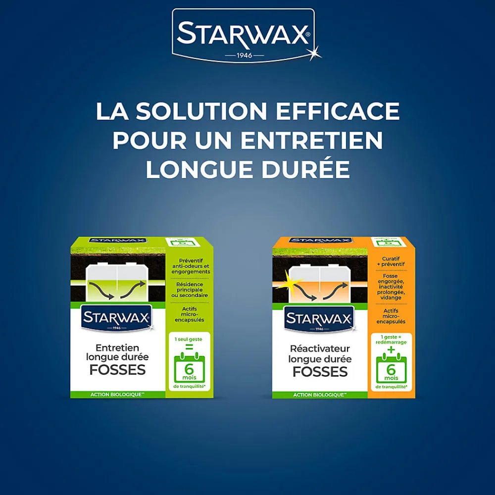 Réactivateur biologique fosses septiques 500g>Starwax Discount