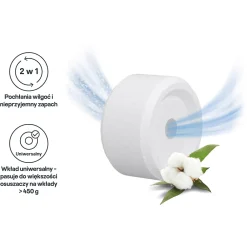 GoodHome Recharge pour absorbeur d'humidité 2 galets coton 20m² 450g* Absorbeur D'Humidité