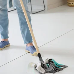 GoodHome Recharge pour balai-serpillère à franges microfibre et plastique blanc et bleu l.8 cm* Serpillère