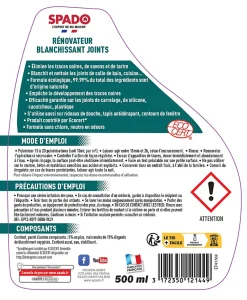 Spado Rénovateur blanchissant joints Ecocert 500ml* Nettoyant Pour Salle De Bains