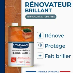 Starwax Rénovateur brillant protecteur tomettes et terres cuites 1L* Nettoyant Et Entretien Pour Sol