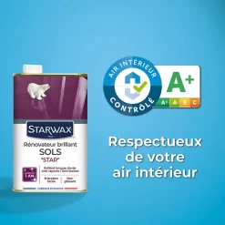 Rénovateur brillant Star longue durée tous sols intérieurs 1L>Starwax New