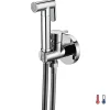 Kibath Robinet WC HYGIÈNE INTIME 2 eaux Chrome brillant en laiton* Nettoyant Pour Wc
