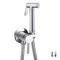Robinet WC HYGIÈNE INTIME 2 eaux Chrome brillant en laiton>Kibath Outlet