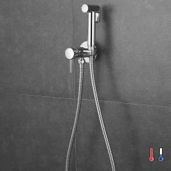 Robinet WC HYGIÈNE INTIME 2 eaux Chrome brillant en laiton>Kibath Outlet