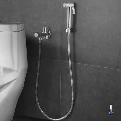 Kibath Robinet WC HYGIÈNE INTIME 1 eau Chrome brillant en laiton* Nettoyant Pour Wc