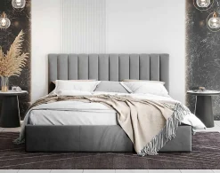 Rosario - lit coffre - 180x200 - sommier inclus - en velours -><noscript><img width=