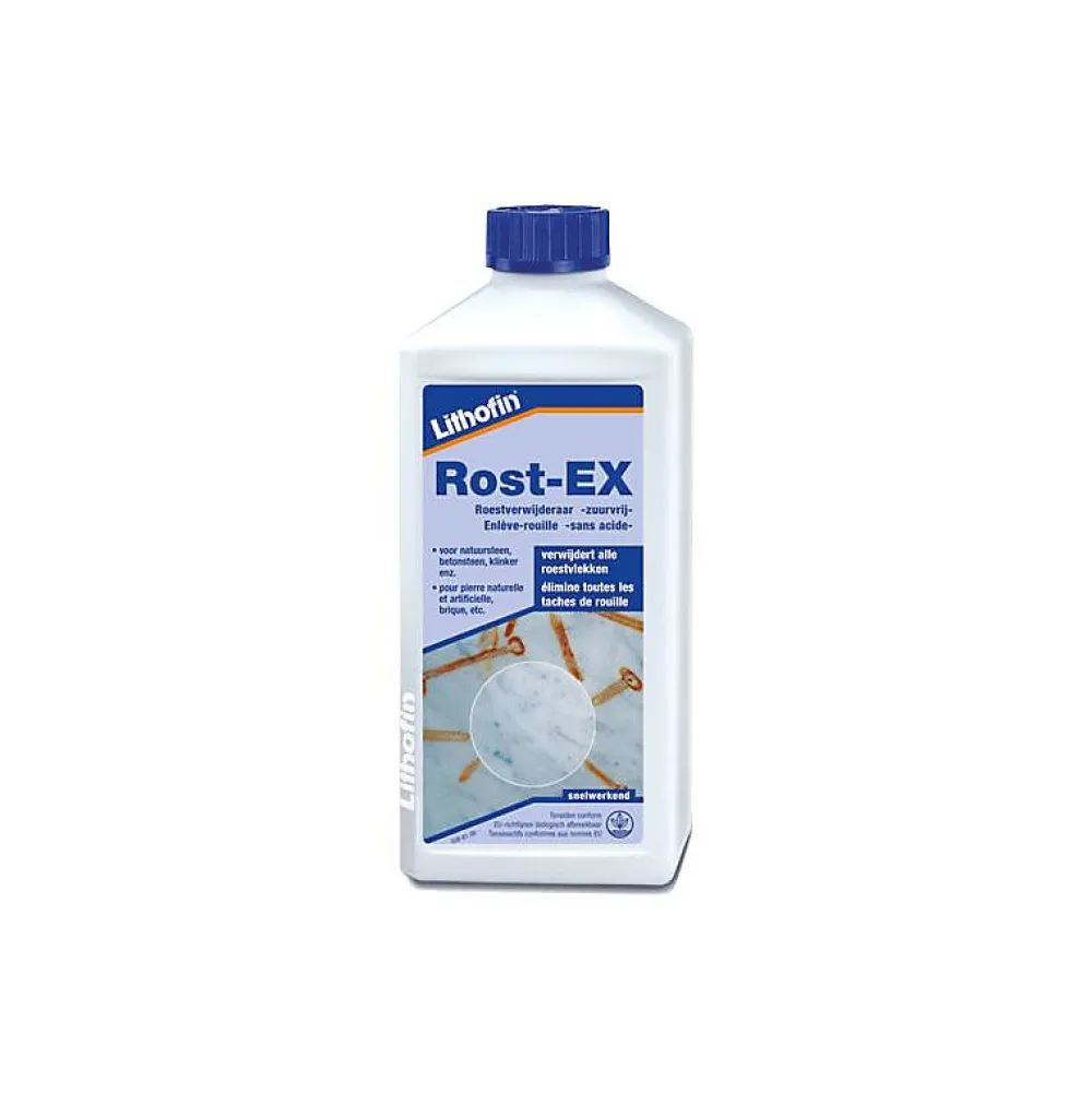 Lithofin Rost-Ex - Éliminateur de rouille sans acide - - 0,5 L* Nettoyant Et Entretien Pour Sol