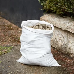 Sac à gravats en polypropylène tissé robuste 50L H.70 x l.50, lot de 5* Sac Poubelle