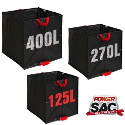 Sac à végétaux noir 125L 50x50x50 cm* Sac Poubelle